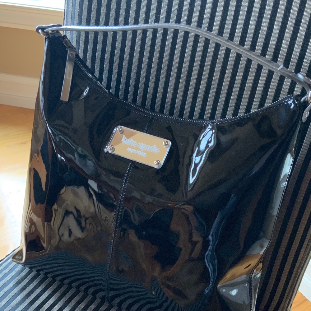 Kate Spade Black Patent Leather Shoulder Bag